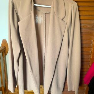Beige summer blazer